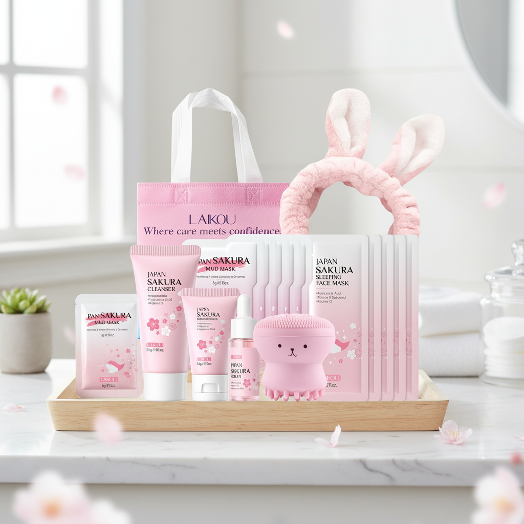 Set Soins Sakura 16 Pièces – Hydratation Intense